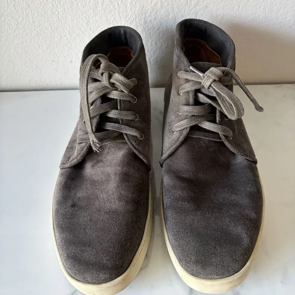 Rag & Bone Men's Kent Suede Desert Boots US 8 Dark Gray Chukka Boot Sneakers